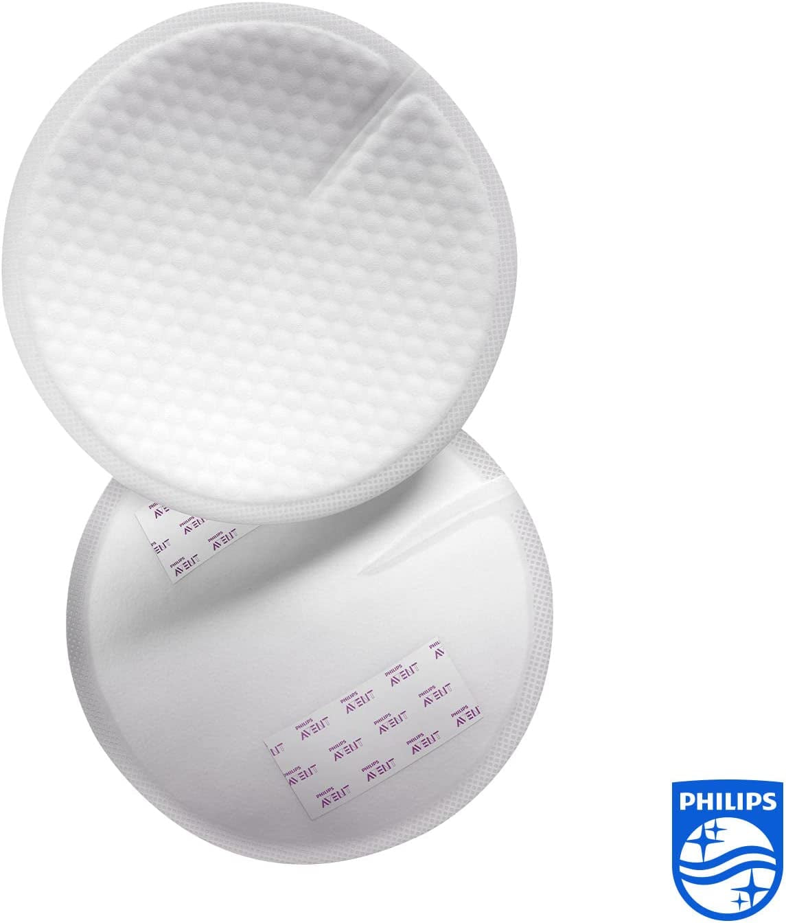 Philips SCF254/61 - Discos Absorbentes De Lactancia Desechables, Pack De 60 Discos Absorbentes Para Usar De Día O De Noche, Blanco