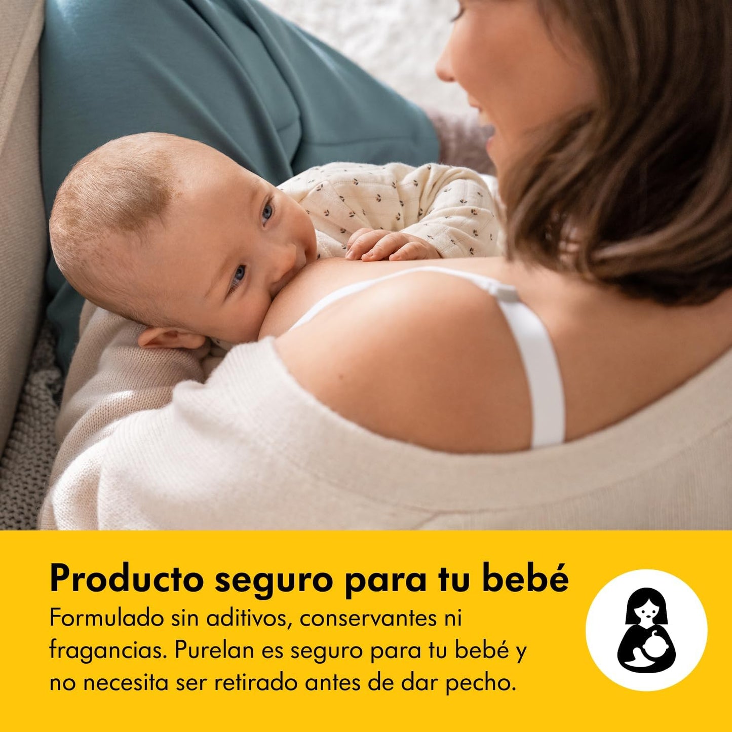 Medela Crema De Lanolina Purelan Para Pezones, Alivio Para Pezones Doloridos Y Piel Seca, a Base De Ingredientes Naturales, Hipoalergénica Y Probada Dermatológicamente, Sin Fragancia, 37 G