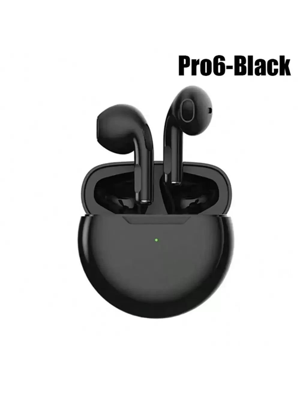 Pro 6 Bluetooth Earphones for Wireless Bluetooth Headset Noise Cancelling Earbuds with Wireless Headphones Wireless Headphones with Mic Fone Bluetooth Earphones Sport Running Headset for Earbuds