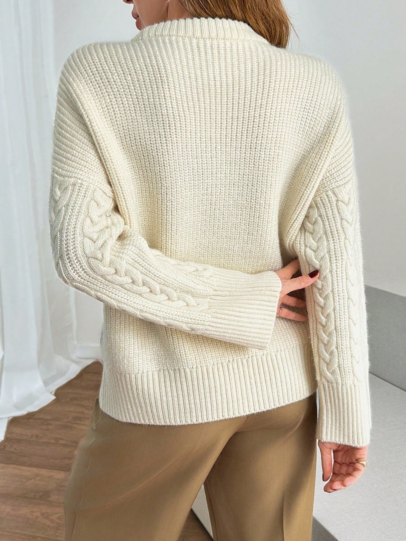 Women Cable Knit Soft Touch Winter Warm Sweater