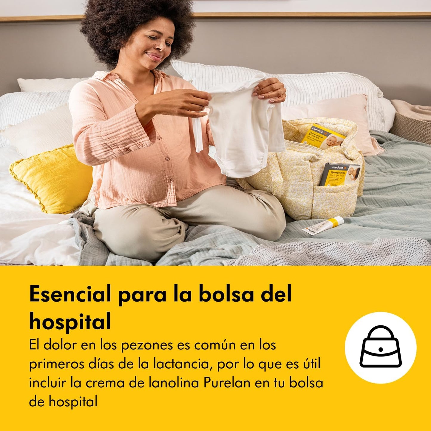 Medela Crema De Lanolina Purelan Para Pezones, Alivio Para Pezones Doloridos Y Piel Seca, a Base De Ingredientes Naturales, Hipoalergénica Y Probada Dermatológicamente, Sin Fragancia, 37 G