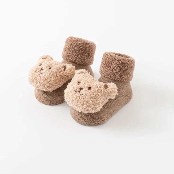 Calcetines para bebé con osito