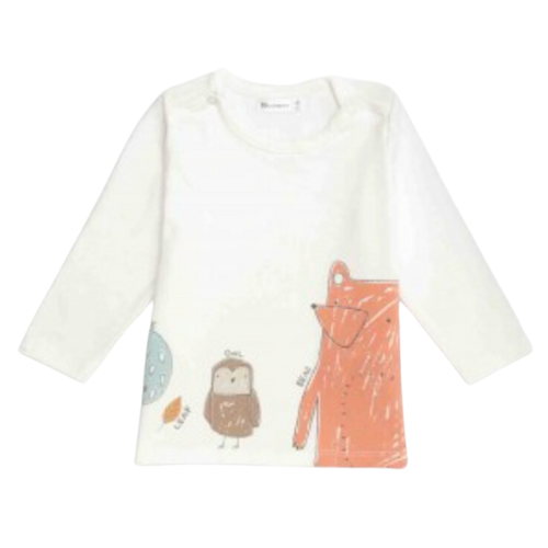 Camiseta de bebé con estampado de animalitos