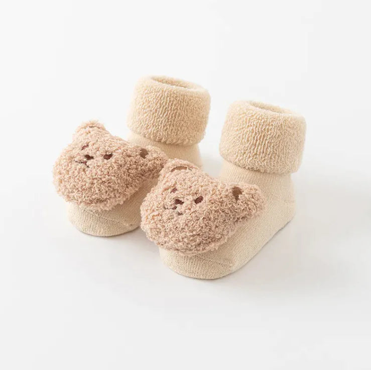 Calcetines para bebé con osito
