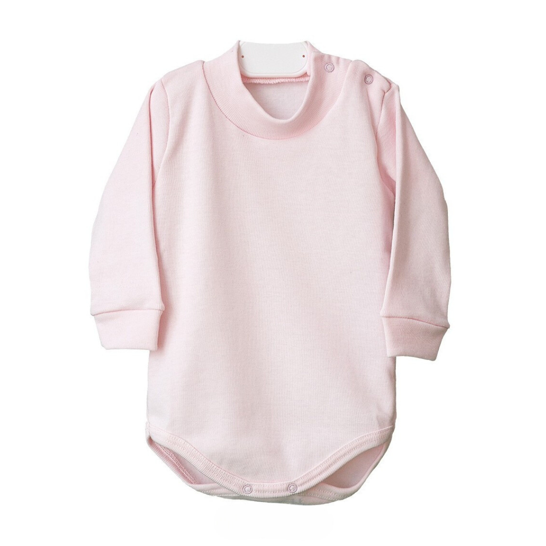 Body de invierno cuello semi cisne rosa