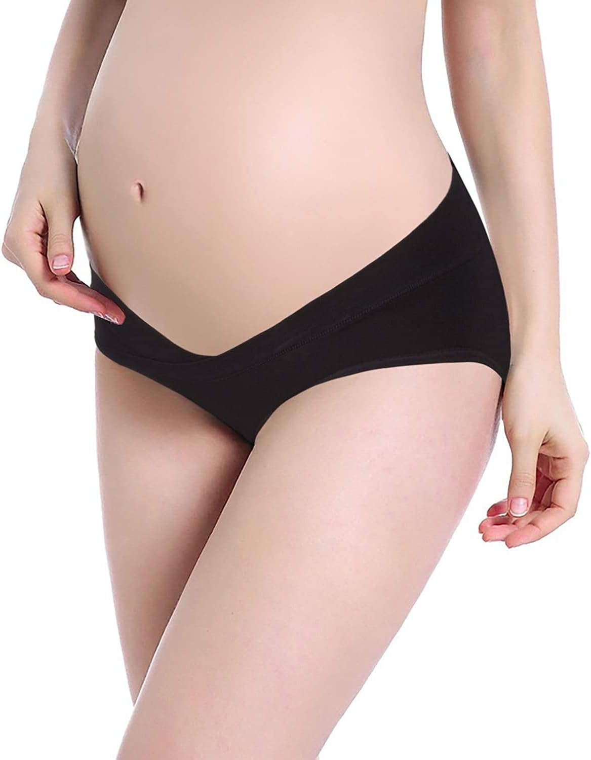 Hbselect 6 Bragas Embarazadas Algodon U Forma Braguitas Para Premamá Cintura Bajo Bragas Maternidad