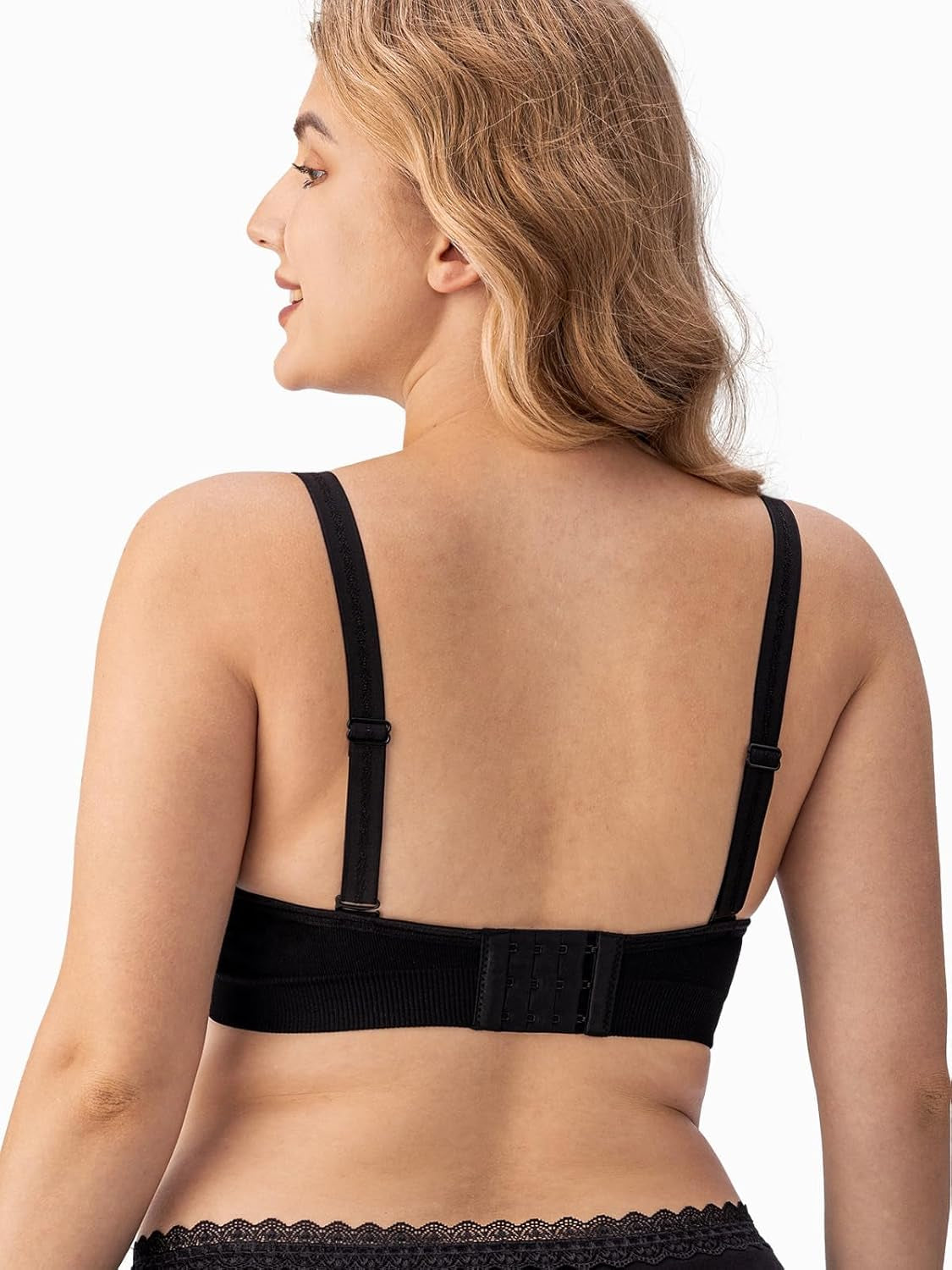 Hbselect Sujetador De Lactancia De Maternidad De 2 Piezas Sujetador De Lactancia Sin Costuras Con Extensiones De Sujetador Adicionales Lactancia Y Sueño Sin Aros Para Mujeres