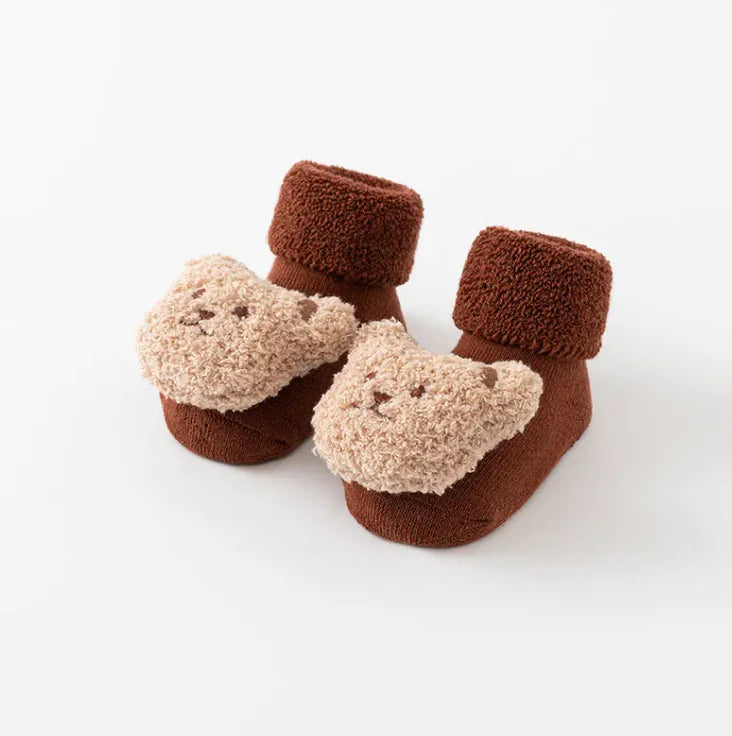 Calcetines para bebé con osito