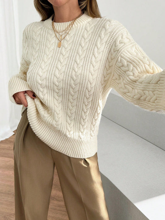 Women Cable Knit Soft Touch Winter Warm Sweater