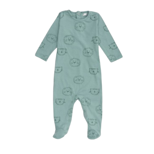 pelele verde con estampado de leones